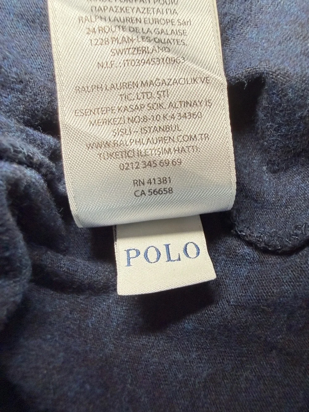 Polo Ralph Lauren Heather Navy V-Neck Tee XL SOFT